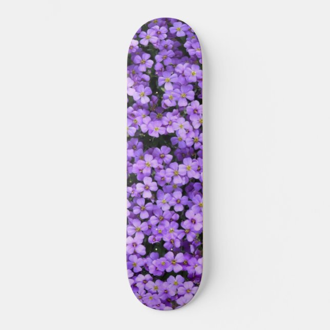 Violette Blume - Frühjahr Skateboard (Vorderseite)