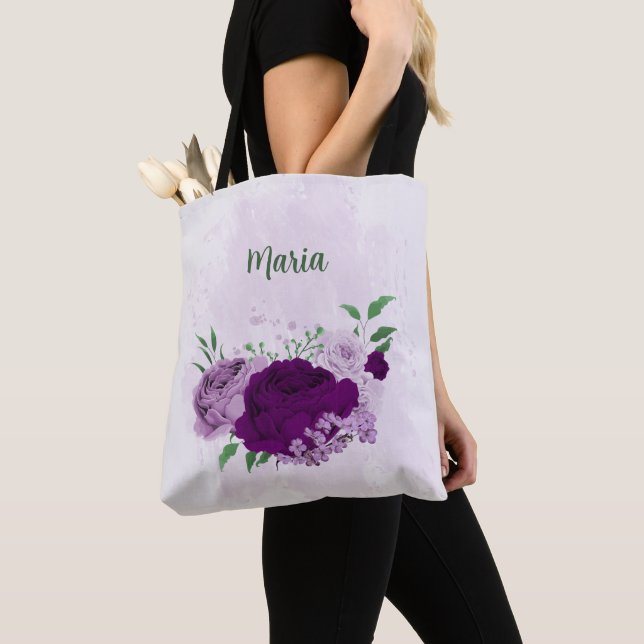 violette Blumen (Von Nahem)