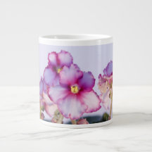 Violette Blumen 20-Unze-riesige Tasse - Schüssel