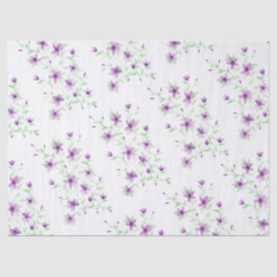 Violette Blumen auf dem Weinberg Seidenpapier