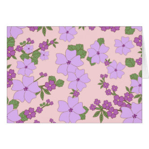 Violette Blumen, Blumenmuster, Muster von Blume