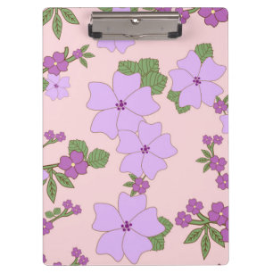 Violette Blumen, Blumenmuster, Muster von Blume Klemmbrett