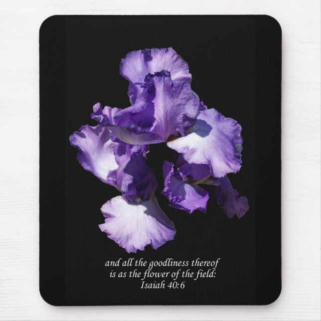 Violette Blumen der Feldmousepad Mousepad (Vorne)