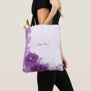 Violette Blumen Geblüht Tote Tasche