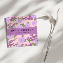 Violette Blumen, Grünpflanzen, Florist, Blume Shop