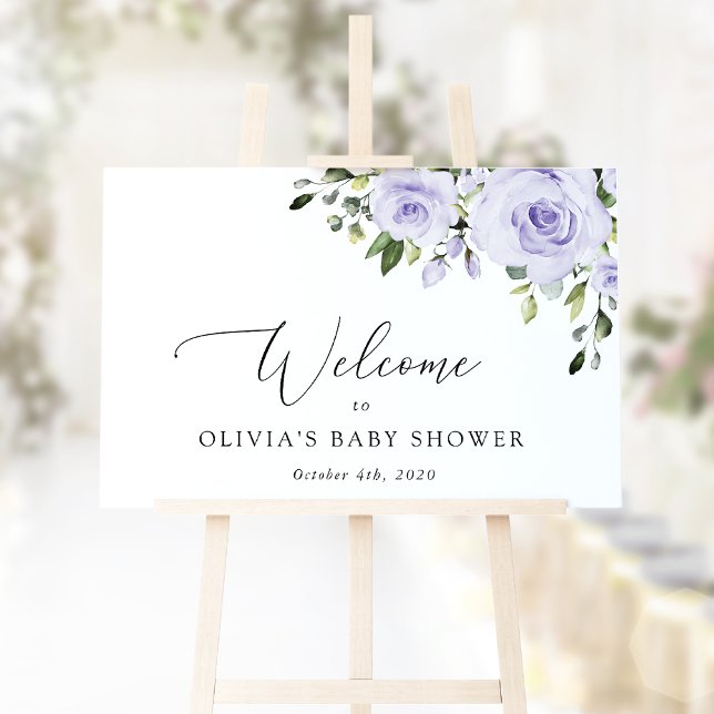 Violette Blumen, Lilac-Blume, Babydusche Empfang Poster (Von Creator hochgeladen)