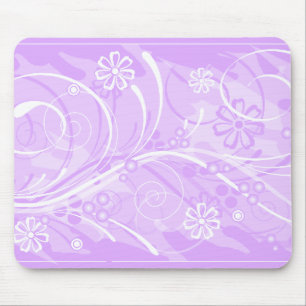 violette Blumen Mousepad
