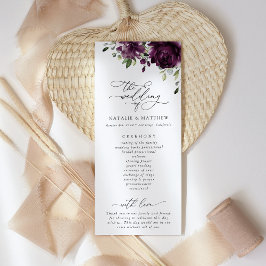 Violette Blumen, Pflaumenblumen, Blume, Hochzeitsp Programm