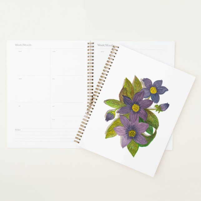 violette Blumen Planer (Anzeige)