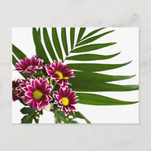 Violette Blumen Postkarte