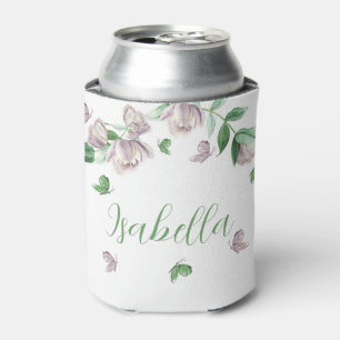 violette Blumen, Schmetterlinge Dosenkühler