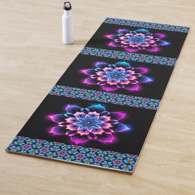 Violette Blumen  Yogamatte (Beispiel)