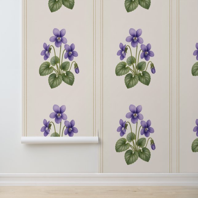 Violette Botanik, Februar-Geburtsblume Tapete (Anwendung)