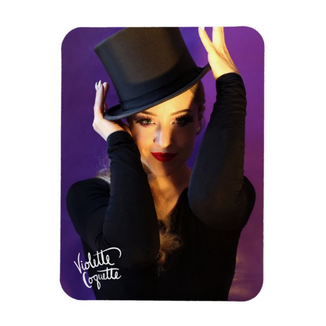 Violette Coquette "Top Hat" / 2 Magnet (Vertikal)