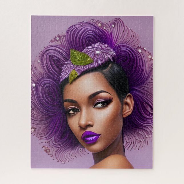 Violette Dame  Puzzle (Vertikal)