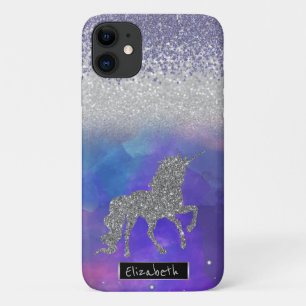 Violette Diamanten, Glitzer Einhorn Case-Mate iPhone Hülle