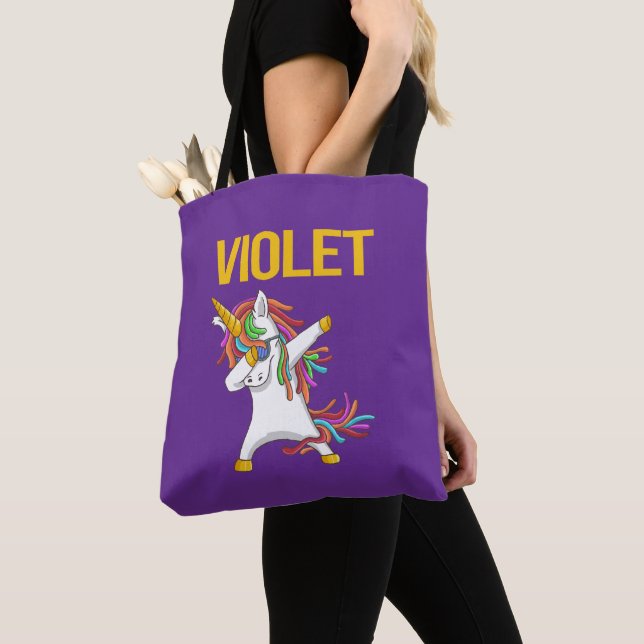 Violette elegante moderne lustige Typografie  (Von Nahem)
