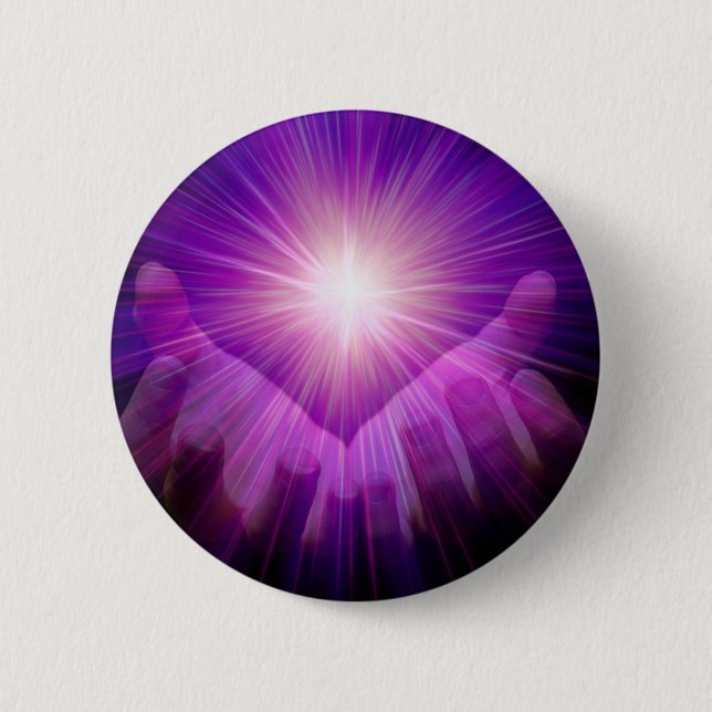 violette Flamme Button (Vorderseite)