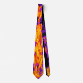 Violette Flamme | Moderne abstrakte Energiedesign Krawatte
