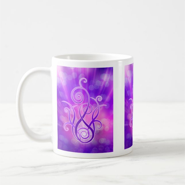 Violette Flamme/violettes Feuer Kaffeetasse (Links)