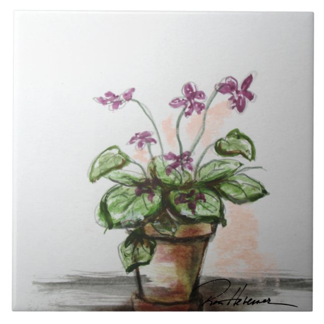 Violette Fliese (Vorderseite)