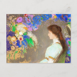 Violette Heymann, Kunstmalerei von Redon Postkarte