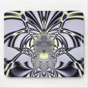Violette Iris Heilige Geometrie Fraktal-Kunst Mousepad
