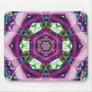 Violette Kaleidoscope Mouse Pad Mousepad