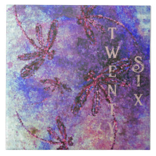Violette Libellen-Haze Fliese
