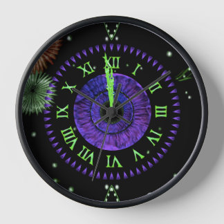 Violette Mitternachtsuhr  Uhr