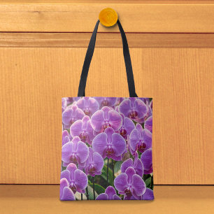 Violette Orchideen-Tasche