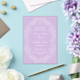 Violette Regency viktorianische antike klassische Acryleinladungen