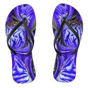 Violette Schwertlilie Flip Flops
