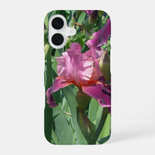 Violette Schwertlilien Frühlingsblumen iPhone 16 Hülle