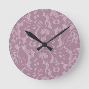 Violette Spitze Runde Wanduhr