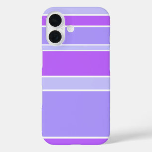 Violette Streifen iPhone 16 Hülle