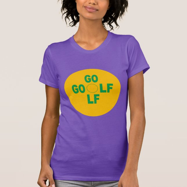 Violette T-Shirts SPORT GOLF (Vorderseite)