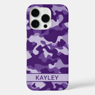 Violette Tarnung Personalisiert iPhone 16 Pro Hülle