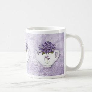 Violette Teekanne-Tasse Kaffeetasse
