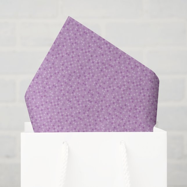 Violette Tupfen Seidenpapier (Geschenktüte)
