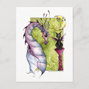 Violette und Obsidian Postkarte