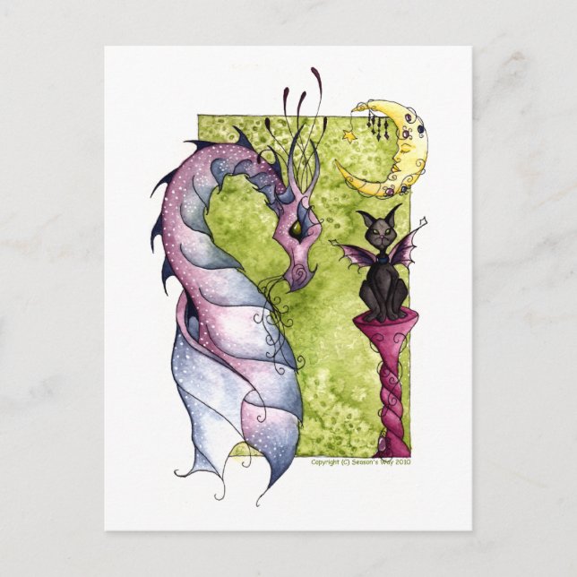 Violette und Obsidian Postkarte (Vorderseite)