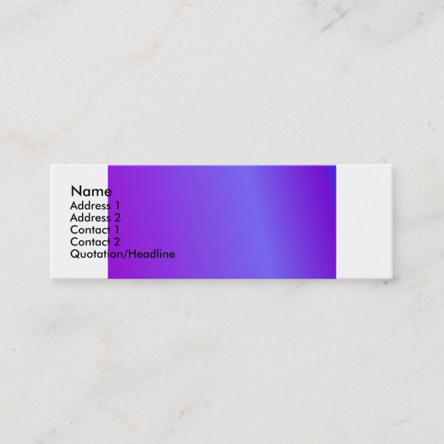 Violette Visitenkarte (Vorderseite)