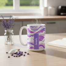 Violette Wellenmuster