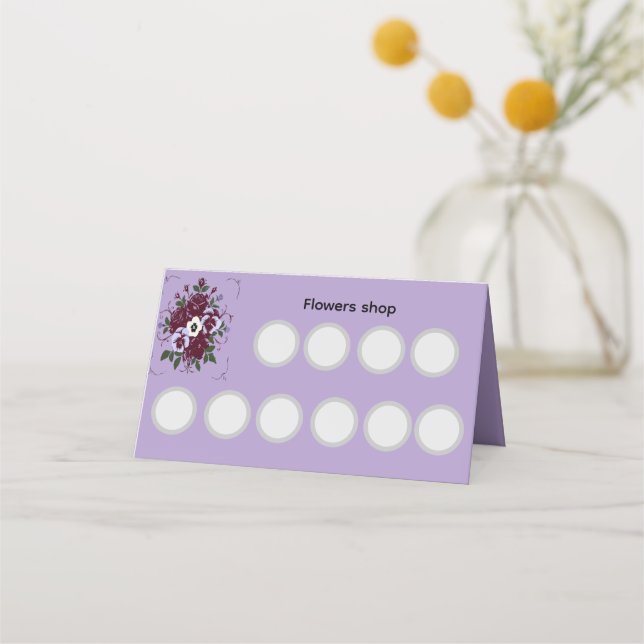 Violetten 20 Punkte  Treuekarte (Vorderseite)