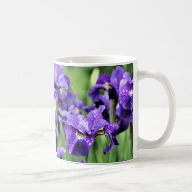 Violetten blauen sibirischen Iris-Caesars Bruder Kaffeetasse