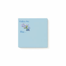 Violetten sind blau... Post-It Klebezettel