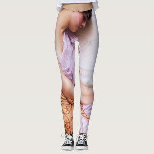 Violetten, süße Violetten von John William Godward Leggings