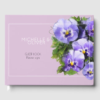 Violetten und Lavendel Gästebuch