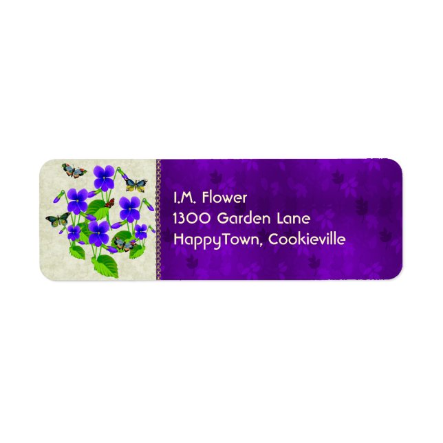 Violetten und Schmetterlinge (Vorne)